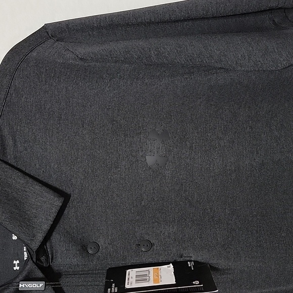 Men's Under Armour Playoff 3.0 Polo, Black/Jet Gray, Size Small, NWT - Picture 8 of 11